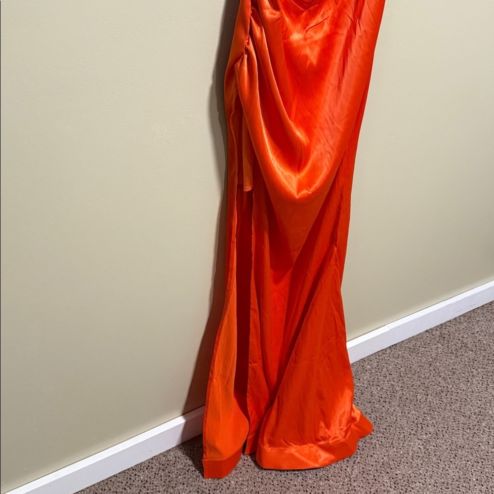 NWT Princess Polly Tyree Strapless Maxi Dress Orange size 8 - Picture 5 of 13